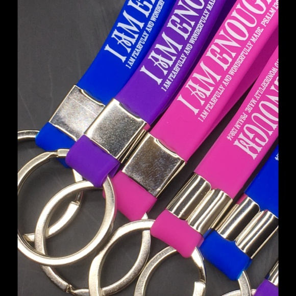 "I Am Enough" Keychain (3 for $9) - Picture 2 of 4